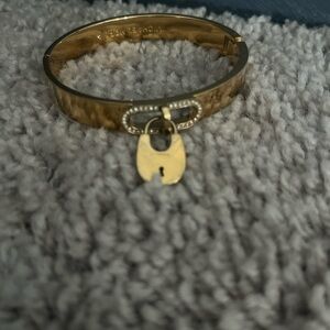 Michael Kors Gold Plated Lock Charm Bracelet